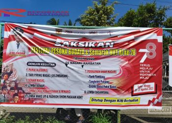 Meriahkan HUT Kemerdekaan RI ke-78 Nagari Rambatan Bertabur Kegiatan, Sosok Ini Terpantau Hadir