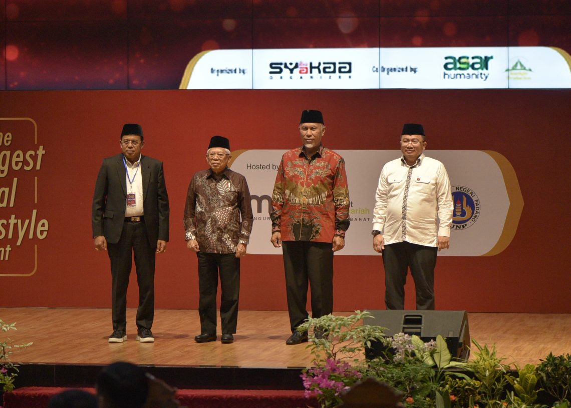 Sebut Sumbar sebagai Pelopor Ekonomi Syari’ah, Wapres Ma’ruf Amin : Tak Sulit untuk Jadi Produsen Halal Dunia