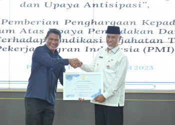 Peran Aktif Gubernur Mahyeldi Lindungi Pekerja Migran Diganjar Penghargaan dari BP2MI