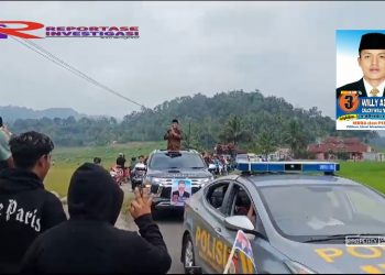 Lautan Kendaraan Iringi Kampanye Akbar Cawanag Tigo Koto Nomor Urut 3 Willy Adha