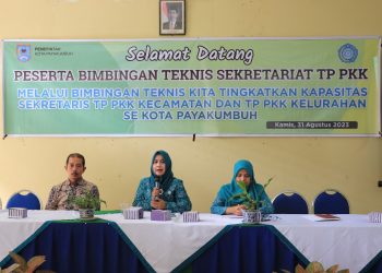 TP PKK Kota Payakumbuh Gelar Bimtek Sekretariat TP PKK di Aula Kantor PKK Kota Payakumbuh