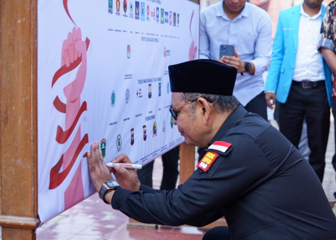 Pemkab Solok Deklarasikan Pemilu Damai 2024