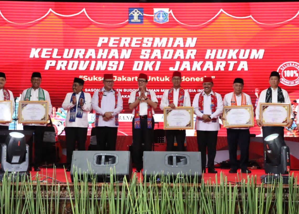 Menkum HAM Resmikan 68 Kelurahan Sadar Hukum DKI Jakarta