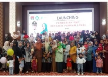 Ny. Fiona Luncurkan Pemberian Makanan Tambahan pada Balita, Atasi Stunting