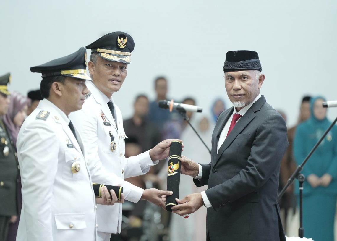 Gubernur Ingatkan Soal Netralitas ASN saat Pelantikan Pj Wako Pariaman dan Padang Panjang