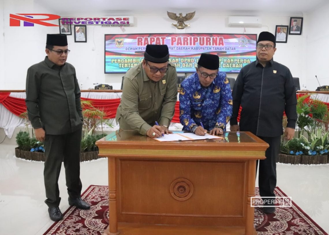 DPRD Kabupaten Tanah Datar Setujui Ranperda PDRB Jadi Perda