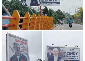 Pelanggaran Terbuka Pemko Pariaman, Ramai Baliho Bacaleg dan Bacapres Bertebaran Gunakan Fasilitas Daerah