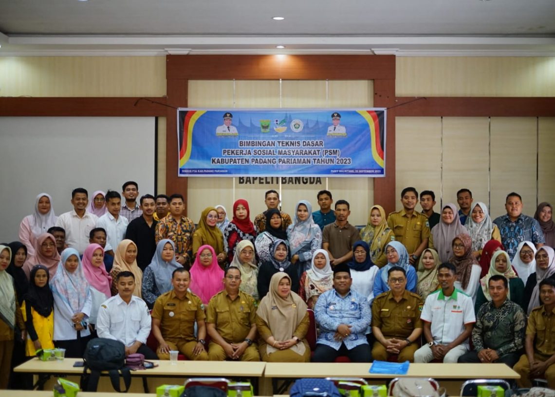 Dinsos P3A Gelar Bimtek Dasar Bagi PSM Se-Kabupaten Padang Pariaman