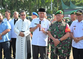 Hadiri Gelar Pasukan Kesiapan Pengamanan Pemilu 2024, Gubernur Mahyeldi Tegaskan soal Netralitas ASN
