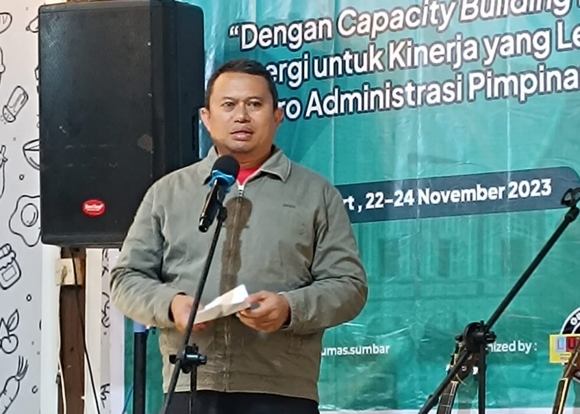 Tingkatkan Kualitas Kinerja Pelayanan Pimpinan Daerah, Biro Adpim Sumbar Gelar Capacity Building