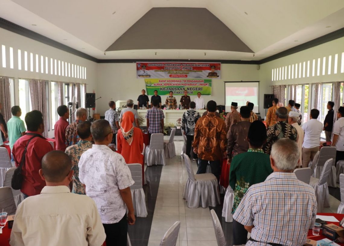 Pj. Wali Kota Jasman Rizal Hadiri Kegiatan Pengawasan Aliran Kepercayaan Masyarakat PAKEM