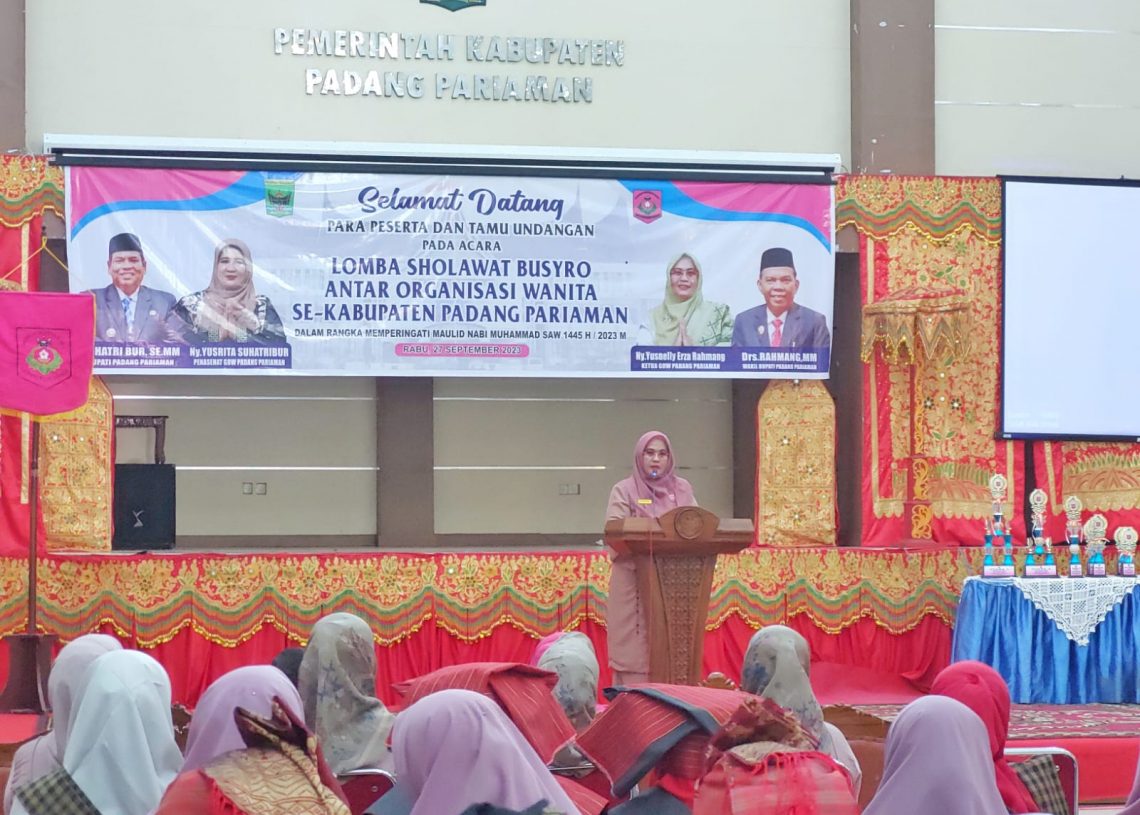 Peringati Maulid Nabi Besar Muhammad SAW Tahun 1445 H, GOW Padang Pariaman Gelar Lomba Shalawat Busyro