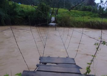 Jembatan Gantung Putus Dua Kampung Terancam Terisolasi, Mirisnya Wali Nagari Tidak Tahu