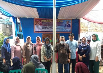 Ratusan  Peserta Antusias Hadiri Giat  Empar  Pilar MPR RI , di Lapangan Saung  Pejaten Barat Jakarta Selatan