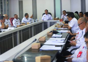Jelang Dimulainya Pembangunan Pasar Tematik, Pemkab Lambar Gelar Rapat Koordinasi