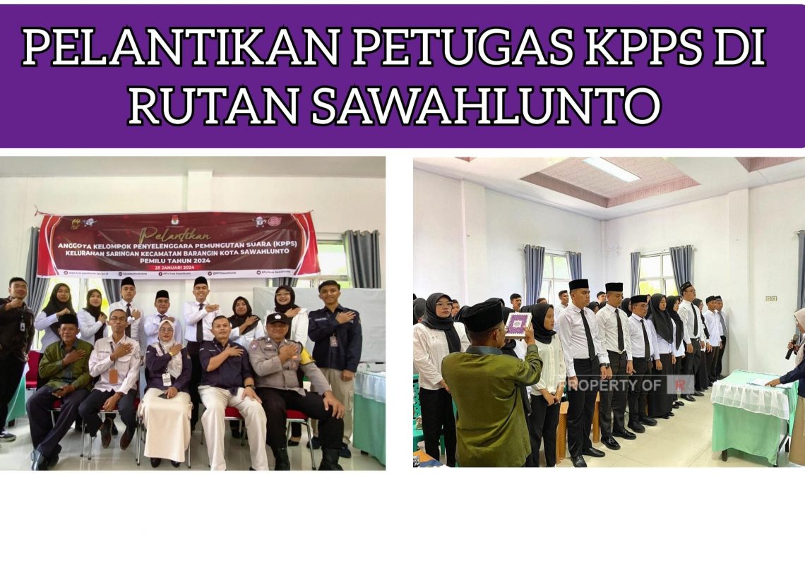 Petugas KPPS di TPS 901 Rutan Sawahlunto Dilantik