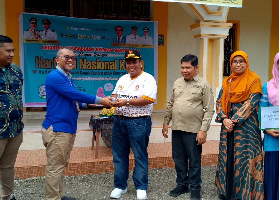 Di Acara Puncak HGN ke-64, Bupati Padang Pariaman Wujudkan Upaya Generasi Emas Bebas Stunting