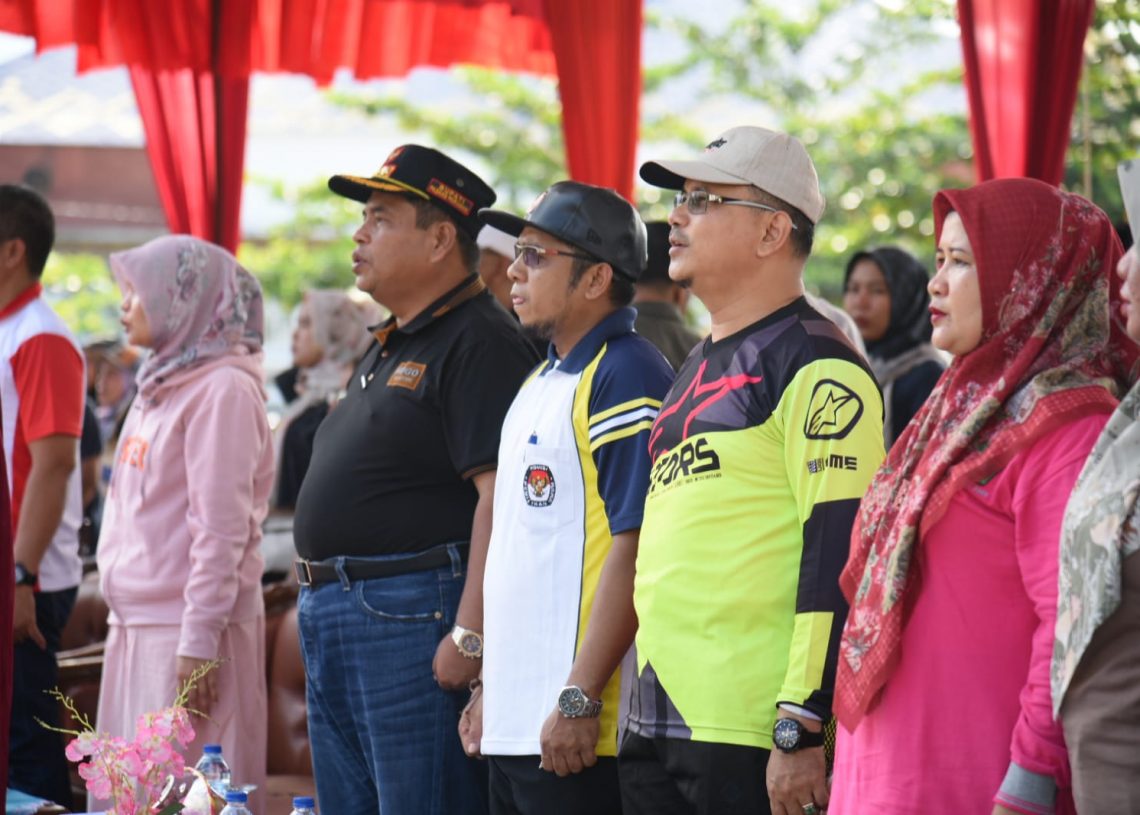 Suhatri Bur Sosialisasikan Senam Sehat Pemilu, Targetkan Partisipasi Pemilih Tercapai