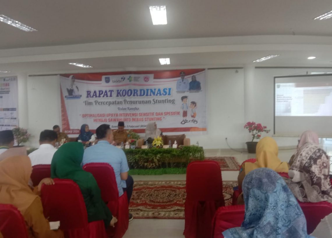 Pimpin Rakor Percepatan Penurunan Stunting, Pj Wako: Sawahlunto Harus Bebas Stunting