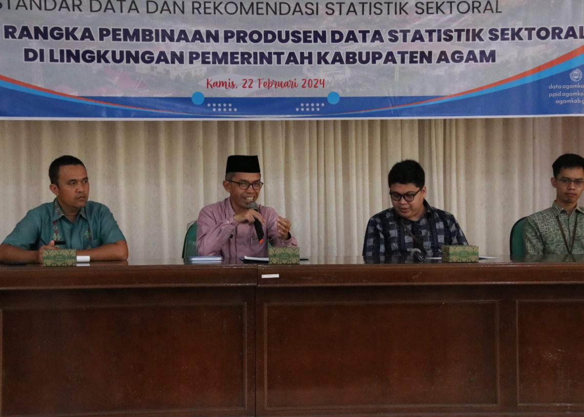 Penguatan Dukungan Data dan Evaluasi Pembangunan Daerah, Pemkab Agam Adakan Bimtek