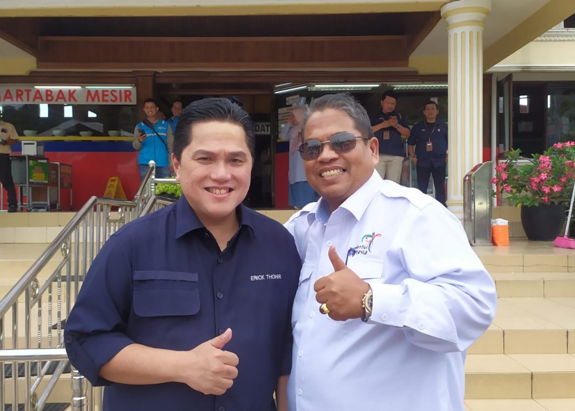 Erick Thohir Tinjau Pembangunan Proyek Tol Ruas Padang-Sicincin