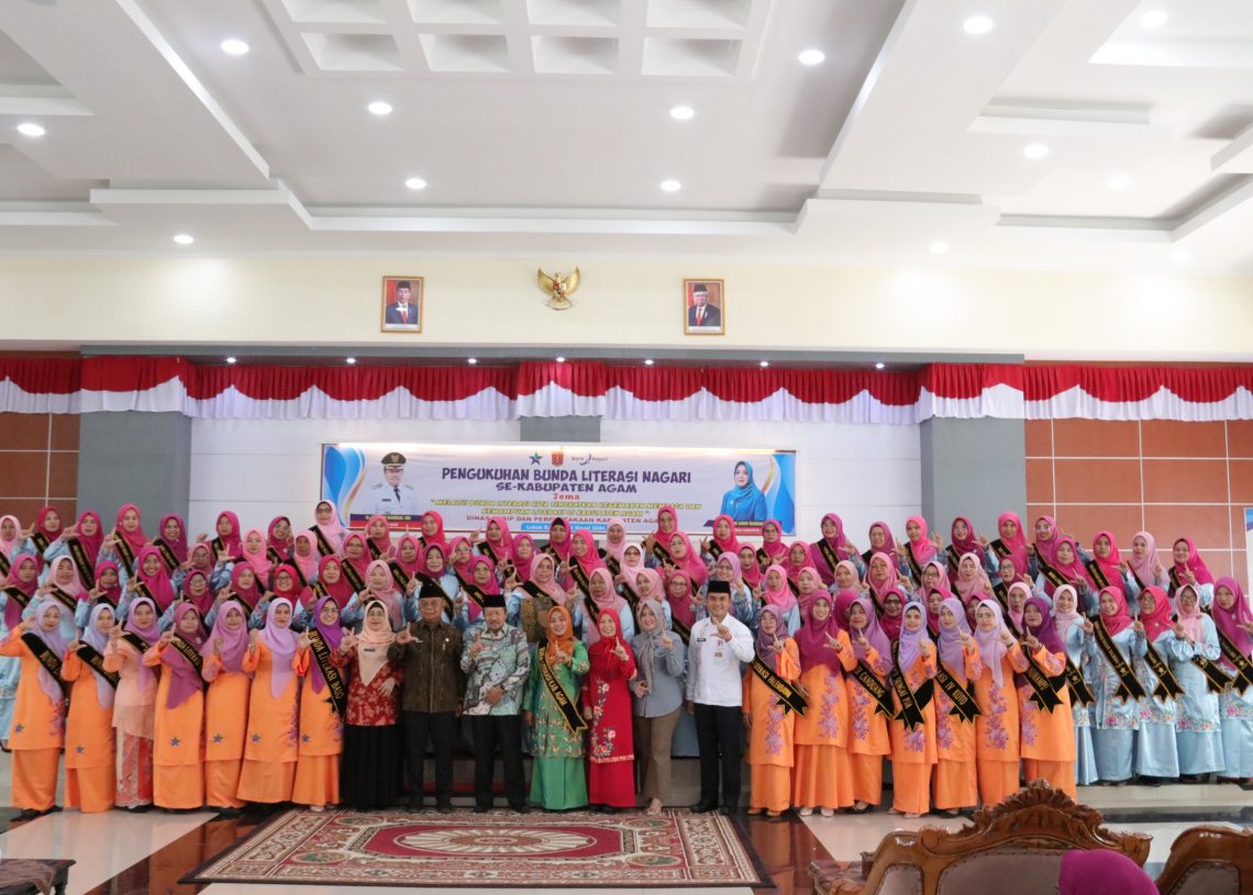 92 Bunda Literasi Nagari Se-Kabupaten Agam Dikukuhkan