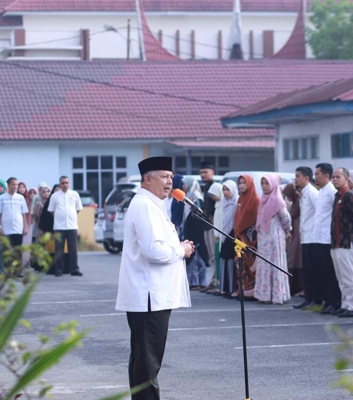 Pimpin Apel Perdana di Bulan Ramadhan, Zul Elfian Tekankan Semangat Kerja