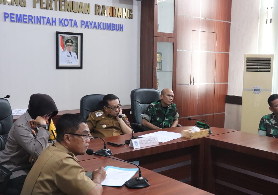 Pastikan Keamanan dan Kenyamanan Warga Jelang Lebaran, Pemko Payakumbuh Gelar Rakor Lintas Sektoral