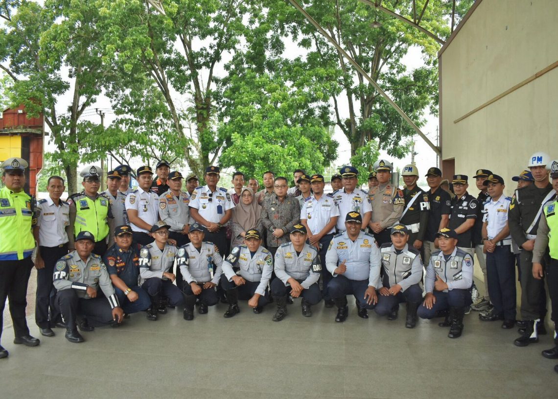 Pj Wali Kota Pimpin Apel Inspeksi Keselamatan LLAJ Atau Rampcheck  dan Pemeriksaan Kendaraan Bermotor