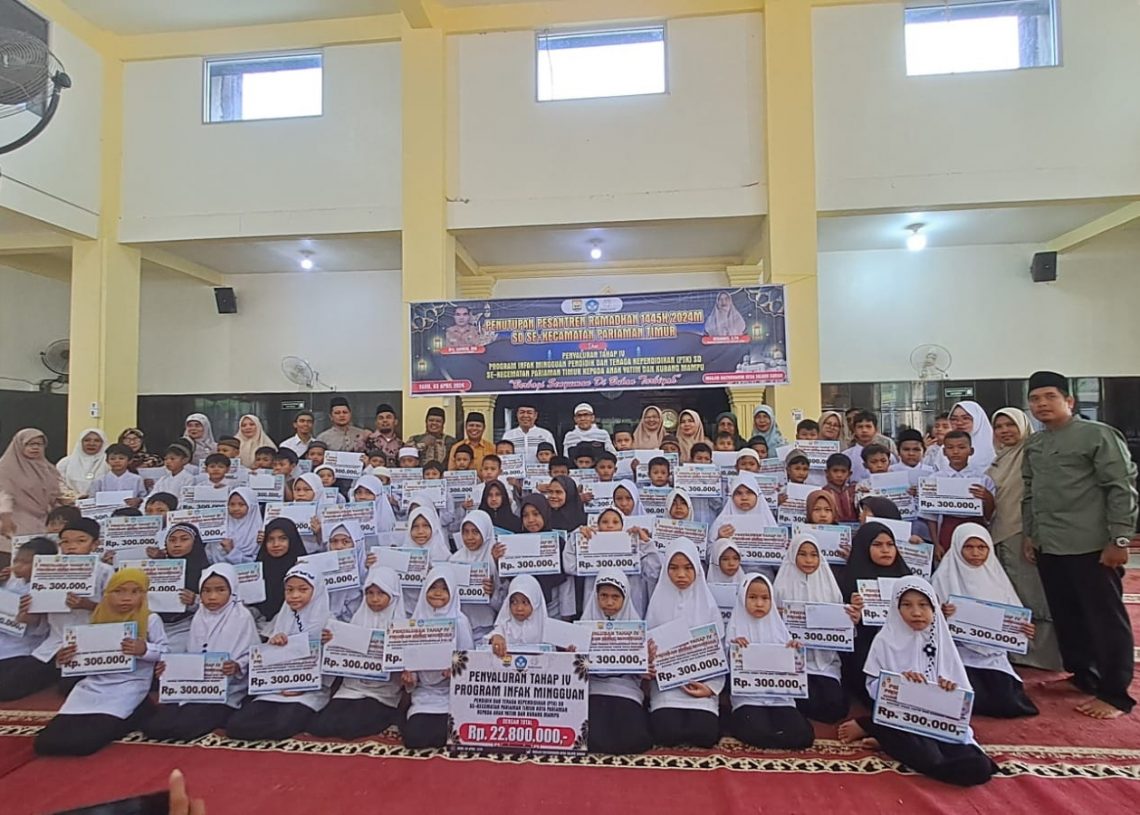PTK SD se Kecamatan Pariaman Timur Salurkan Infaq Mingguan