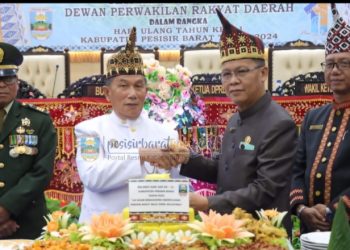 Wabup Pesibar Sampaikan Program Pemkab di Sidang Paripurna Istimewa HUT Pesibar ke-11