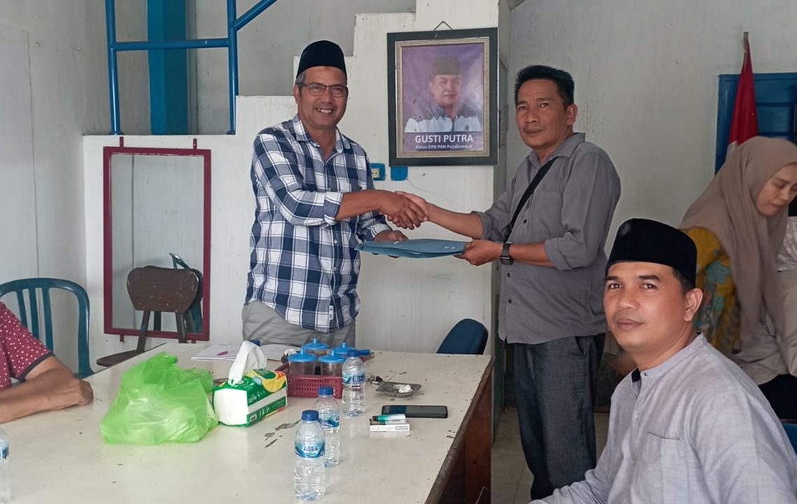 Buktikan Kesiapan Maju jadi Calon Walikota Payakumbuh, Zeki Dt Paduko Daftar ke PAN