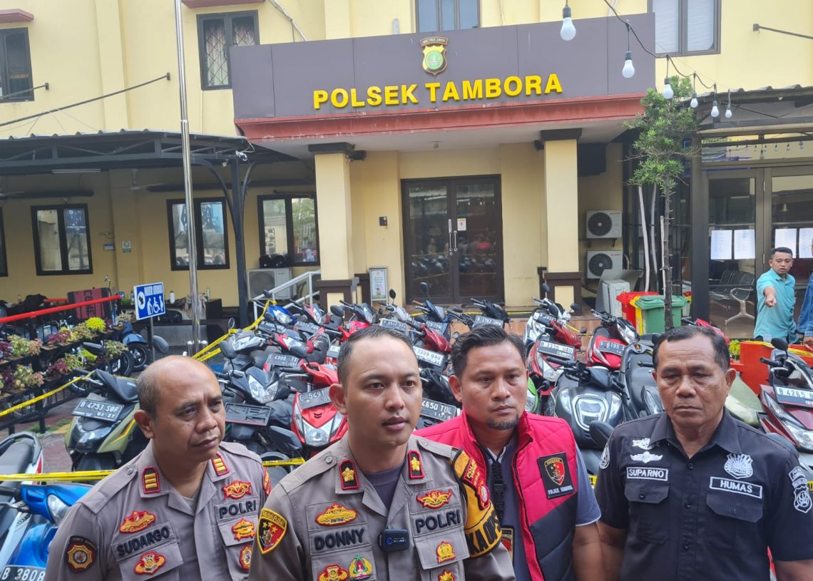 Polsek Tambora Ungkap Kasus Curanmor, Puluhan Sepeda Motor Diamankan