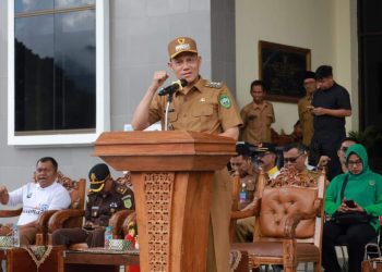 Buka Olimpiade Olah Raga Siswa Nasional, Ini pesan Bupati Sabar AS