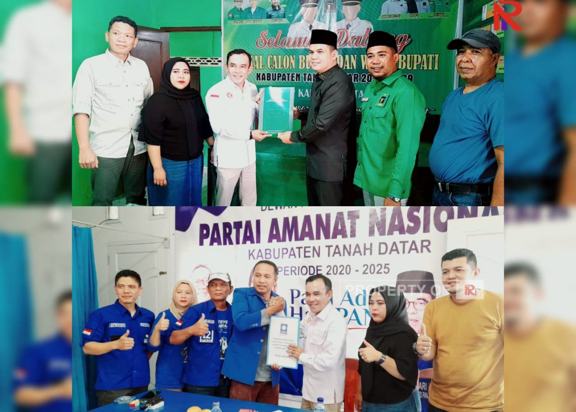 Dodi Hendra Resmi Serahkan Berkas Pendaftaran Bacabup ke PPP dan PAN di Tanah Datar