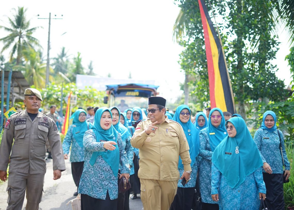 Ikuti Lomba Gerakan 10 Program Pokok PKK, Bupati Suhatri Bur Targetkan Hattrick