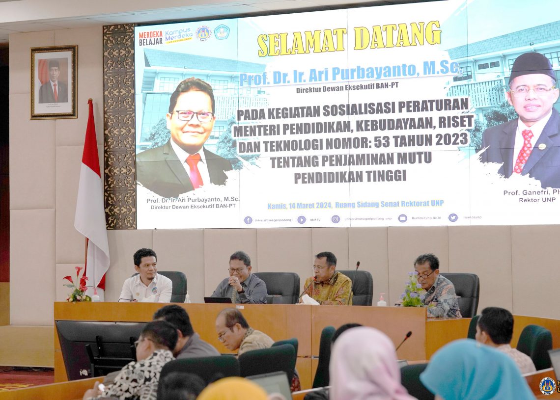 UNP Sosialisasi Peraturan Baru, Transformasi Akreditasi Perguruan Tinggi