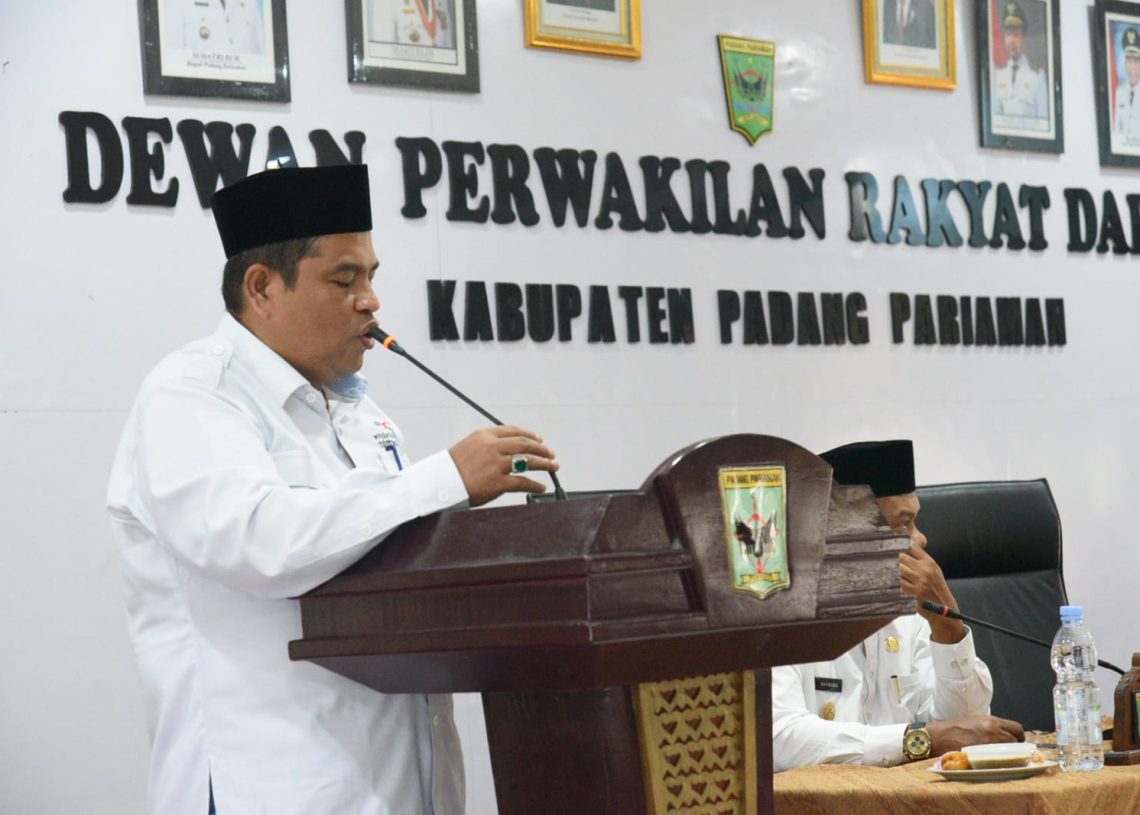 Sampaikan Jawaban Fraksi, Suhatri Bur Harap Kemitraan Harmonis Terus Terjaga