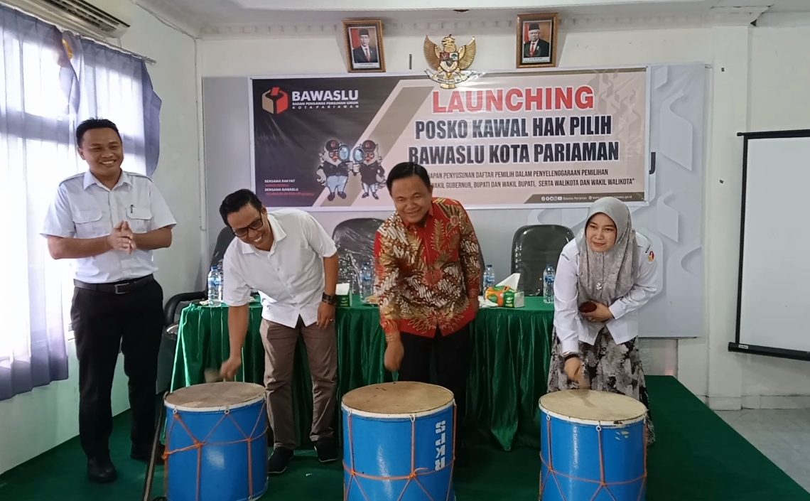 Bawaslu Pariaman Launching Posko Kawal Hak Pilih untuk Pilkada 2024