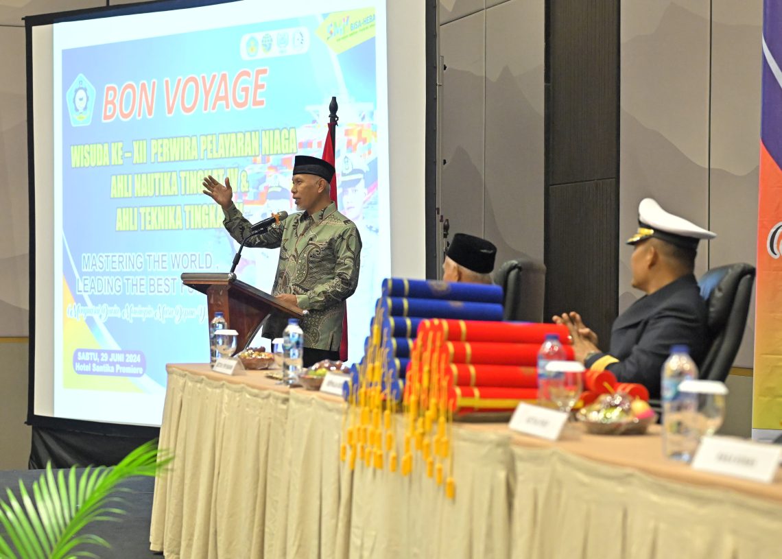 Bon Voyage XII Diikuti 54 Wisudawan, Gubernur Mahyeldi Apresiasi Konsistensi SMK Pelayaran Padang