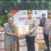 Sambut HUT Bhayangkara ke-78, Polsek Kalideres Distribusikan 75 Paket Sembako kepada Warga Tegal Alur