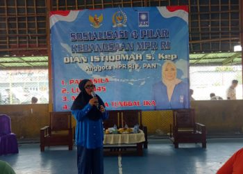 Cerdaskan tentang Kehidupan Berbangsa, Dian Istiqomah Gelar Sosialisasi 4 Pilar di Centro Futsal Kalideres