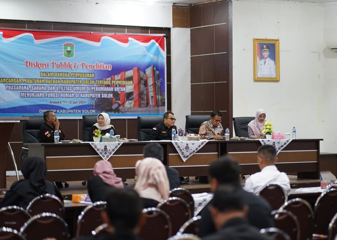 Tingkatkan Kualitas Hunian yang Layak, Pemkab Solok Gelar Diskusi Publik