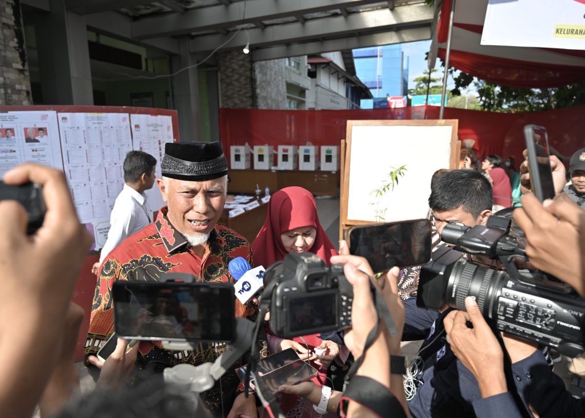 PSU DPD RI, Gubernur Mahyeldi Bakal Mencoblos di TPS 12 Kelurahan Jati Baru Kota Padang