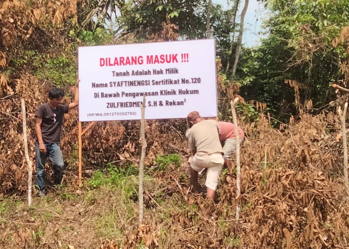 Mediasi Buntu, Sengketa Tumpang Tindih Kepemilikan Tanah di Sawahlunto Masih Terus Berlanjut