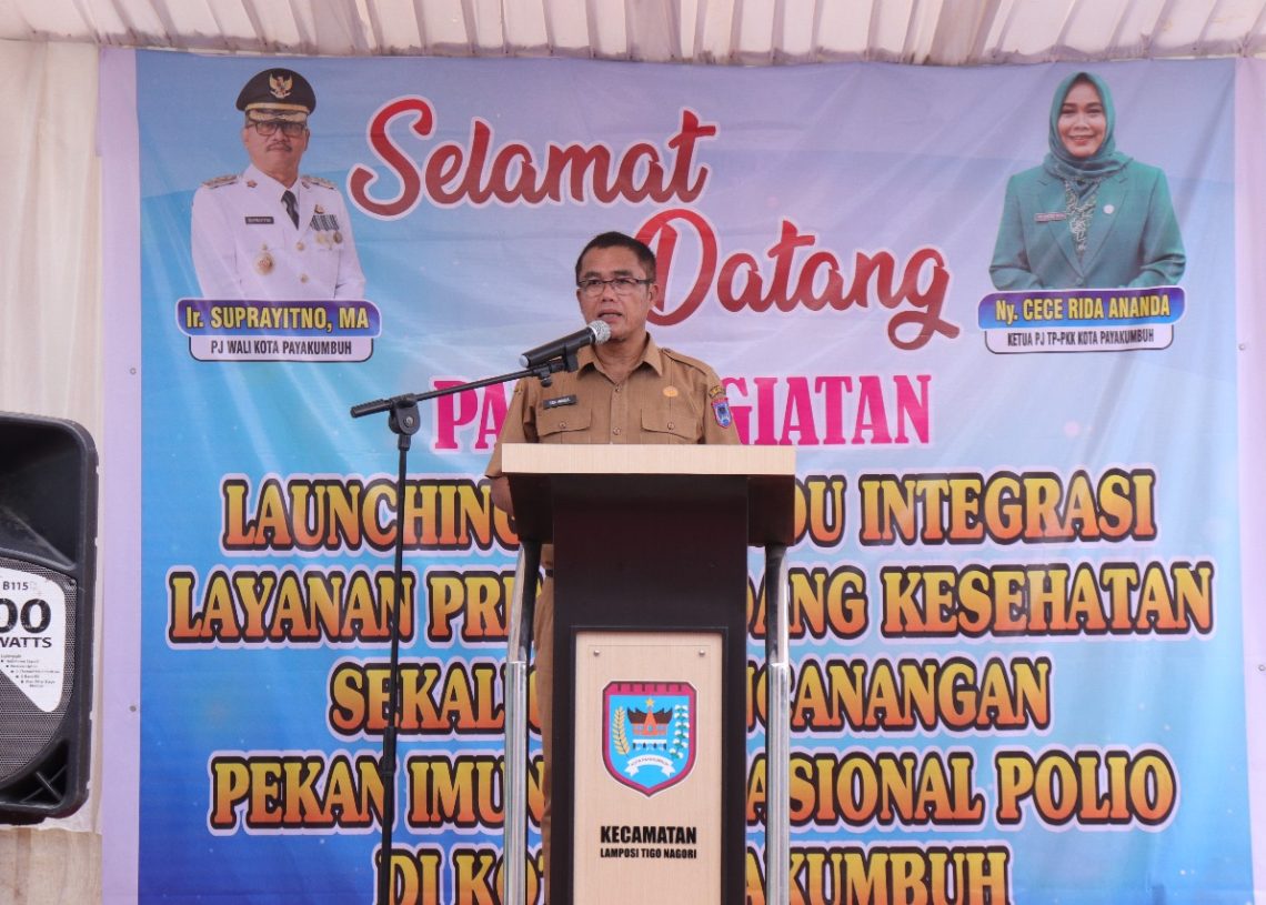 Pemko Payakumbuh Launching Posyandu Integrasi Layanan Primer Bidang Kesehatan dan PIN Polio