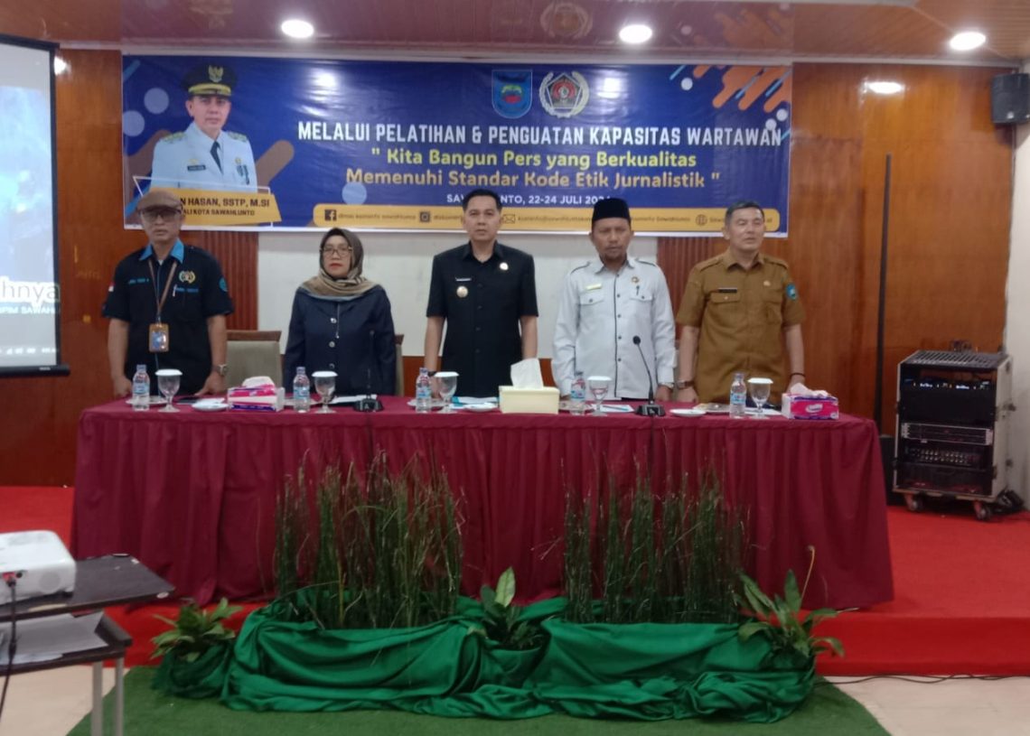 Pemko Sawahlunto Adakan Pelatihan Penguatan Kapasitas Wartawan