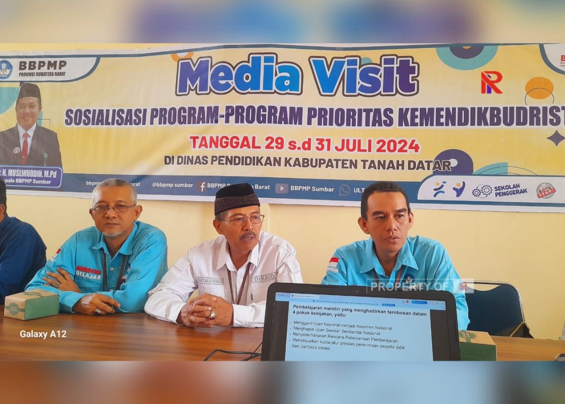 BBPMP Sumbar Sosialisasikan Program Prioritas Kemendikbudristek di Tanah Datar, Ini Programnya