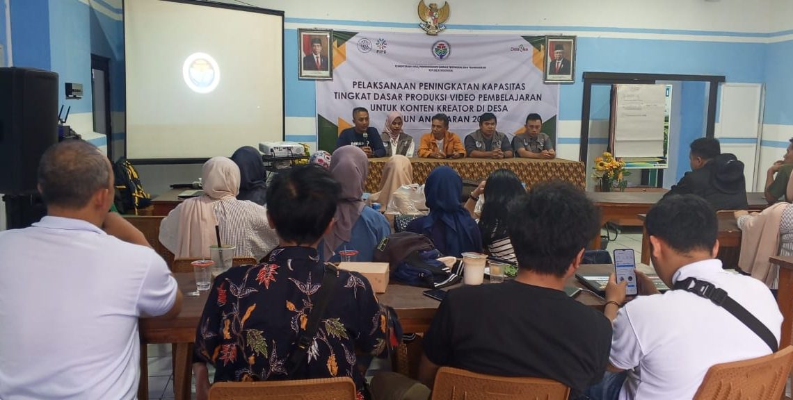 Lahirkan Creator Muda Desa, Kemendes PDTT Adakan Pelatihan Dasar Pembuatan Video Pembelajaran