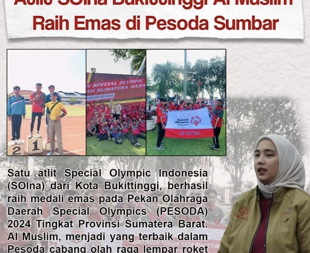 Lagi, Atlit Soina Bukittinggi Al Muslim Raih Emas di Pesoda Sumbar